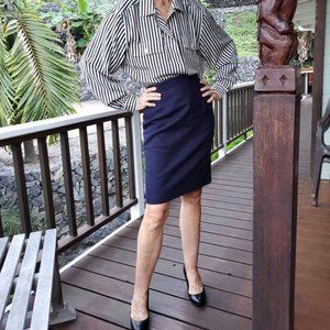 JONES NEW YORK Wool Pencil Skirt